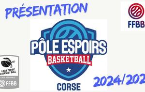 Presentation du Pôle Espoir Corse 2024 2025